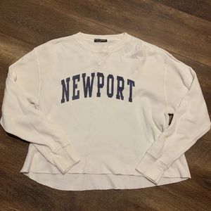 Brandy Melville Waffle Knit Newport Top